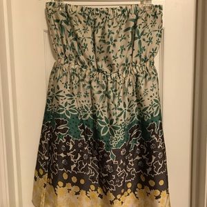 KLd Signature strapless dress